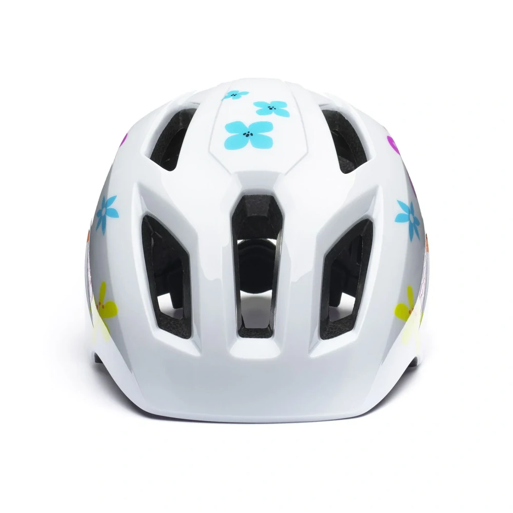 BRIKO CYKLO PRILBA AX A00 SHINY WHITE-PINK FLOWERS 